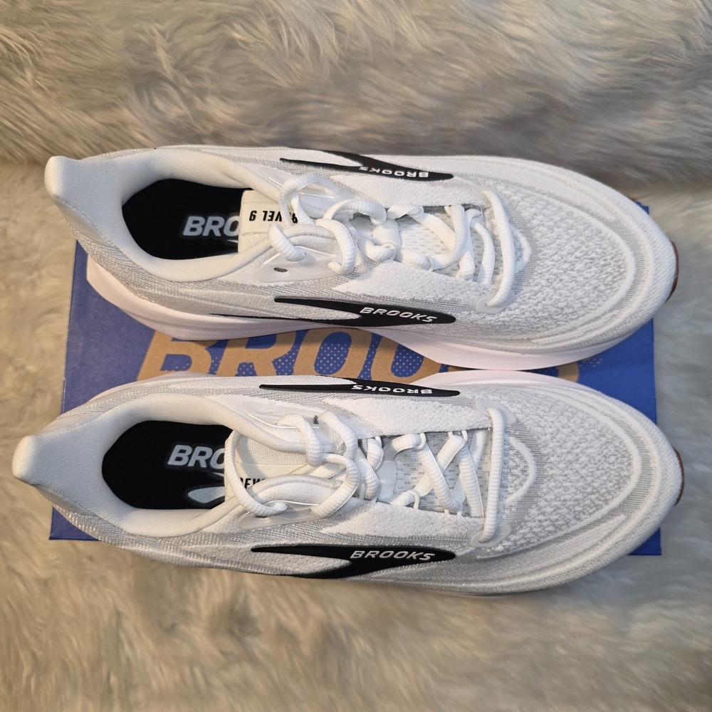 Brooks Revel 9 Running Shoes Men's 8 D White Grey Black 1104991D135 - Picture 6 of 9